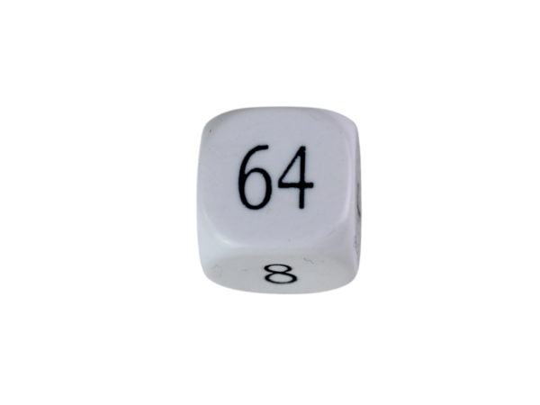 Replacement Backgammon Dice Set & Dice cups- White Doubling Cube - Cream & Blue Dices - Image 2