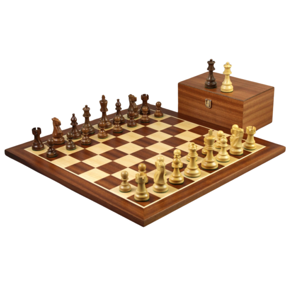 Mahogany Chess Set 20 Inch with Weighted Sheesham Classic Staunton Chess Pieces 3.75 Inch