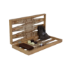 Wooden Honeycomb Design Backgammon Set 19 Inch - Image 3