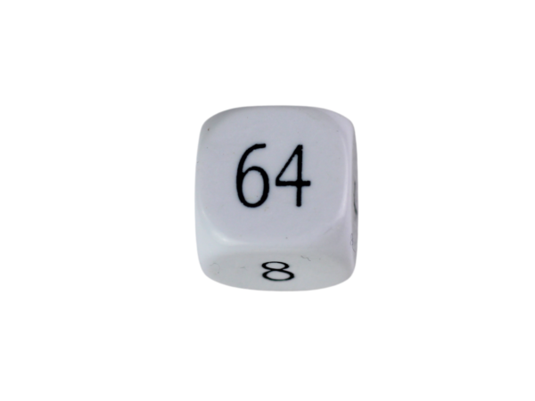 Replacement Backgammon Dice Set - White Doubling Cube - Red & Black Dices - Image 2