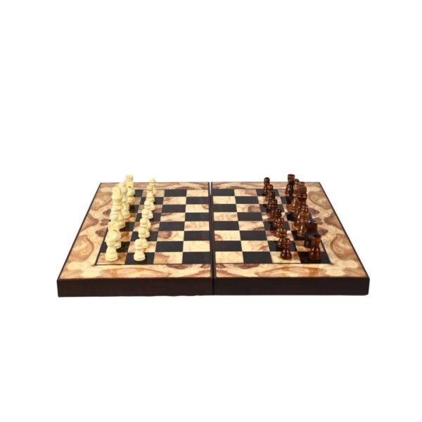 Red Oak Chess & Backgammon Set 19 Inch - Image 2