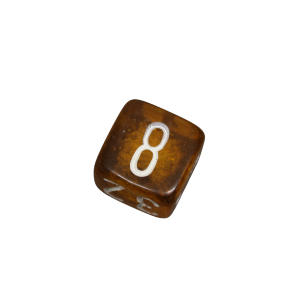 Large Caramel Brown 22 mm Backgammon Doubling Cube Replacement Dice