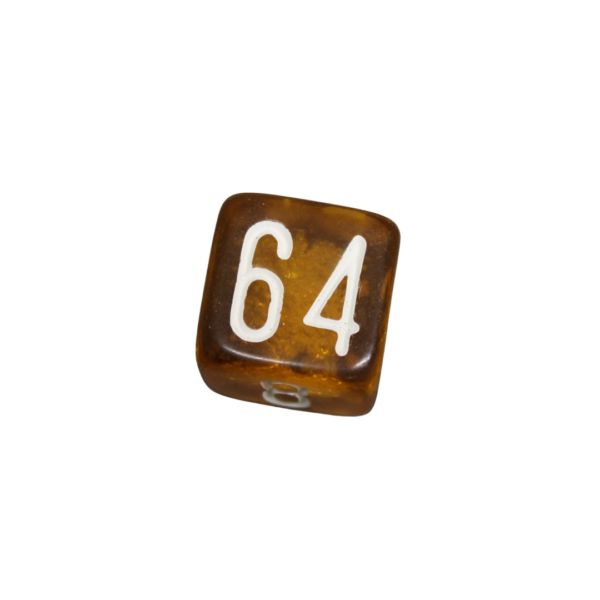 Large Caramel Brown 22 mm Backgammon Doubling Cube Replacement Dice - Image 2